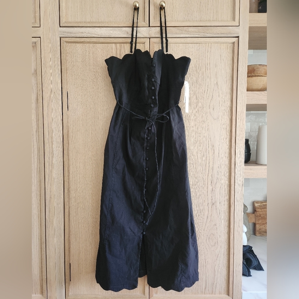 NWT Anthropologie Slim scalloped front slit corset Dress size 6 - Picture 6 of 12